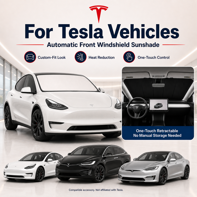 Tesla-Motorized Windshield Sunshade