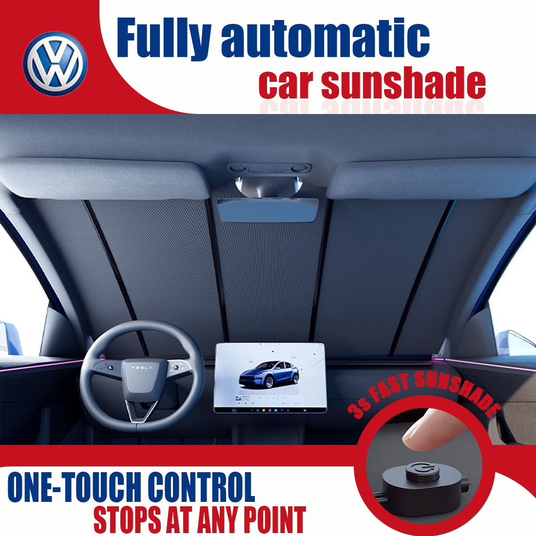 Volkswagen Model Upgraded Electric Sunshade TAVDAT™