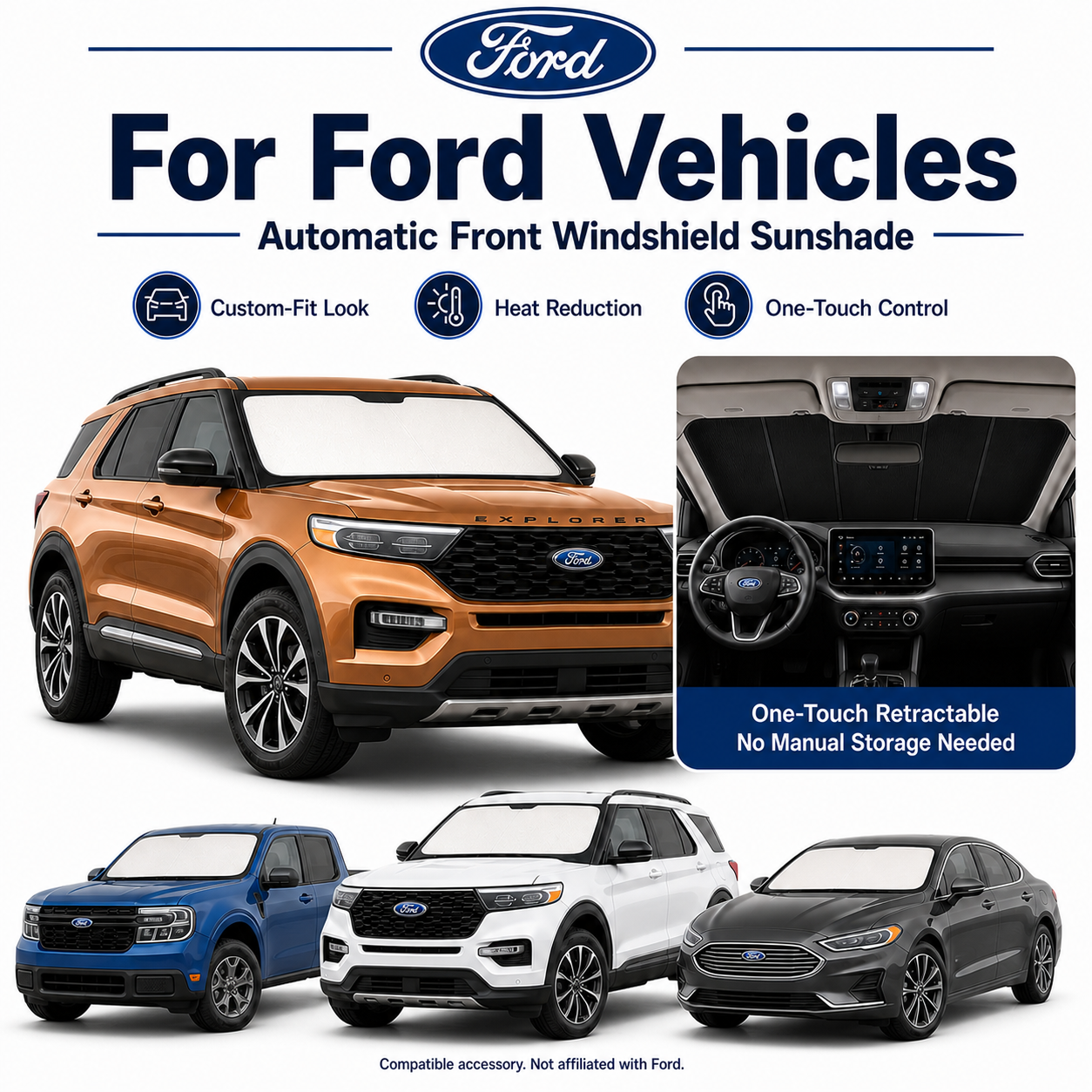 Ford Model Upgraded Electric Sunshade TAVDAT™