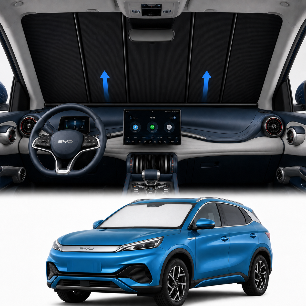 BYD ATOO 3 Upgraded Electric Sunshade TAVDAT™