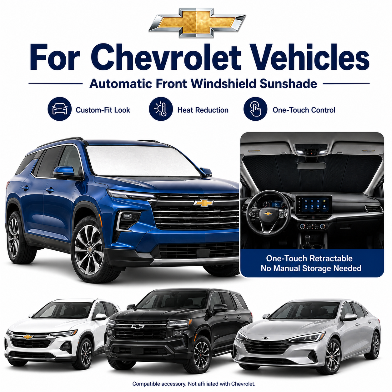 Chevrolet Model Upgraded Electric Sunshade TAVDAT™