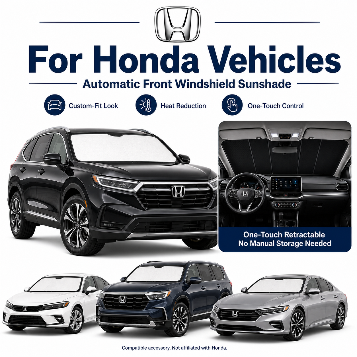 Honda CRV Model Upgraded Electric Sunshade TAVDAT™