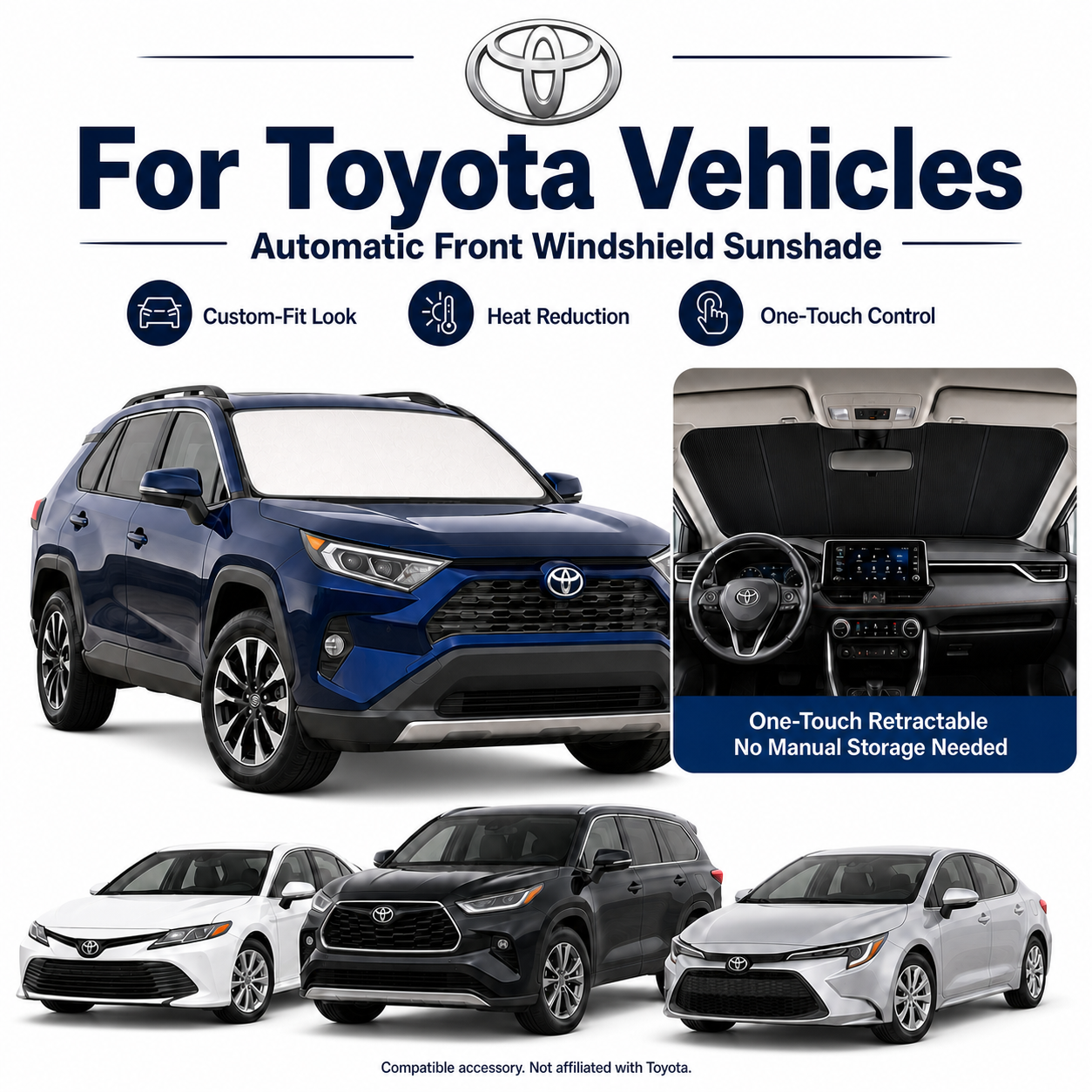 Toyota Motorized Windshield Sunshade TAVDAT™