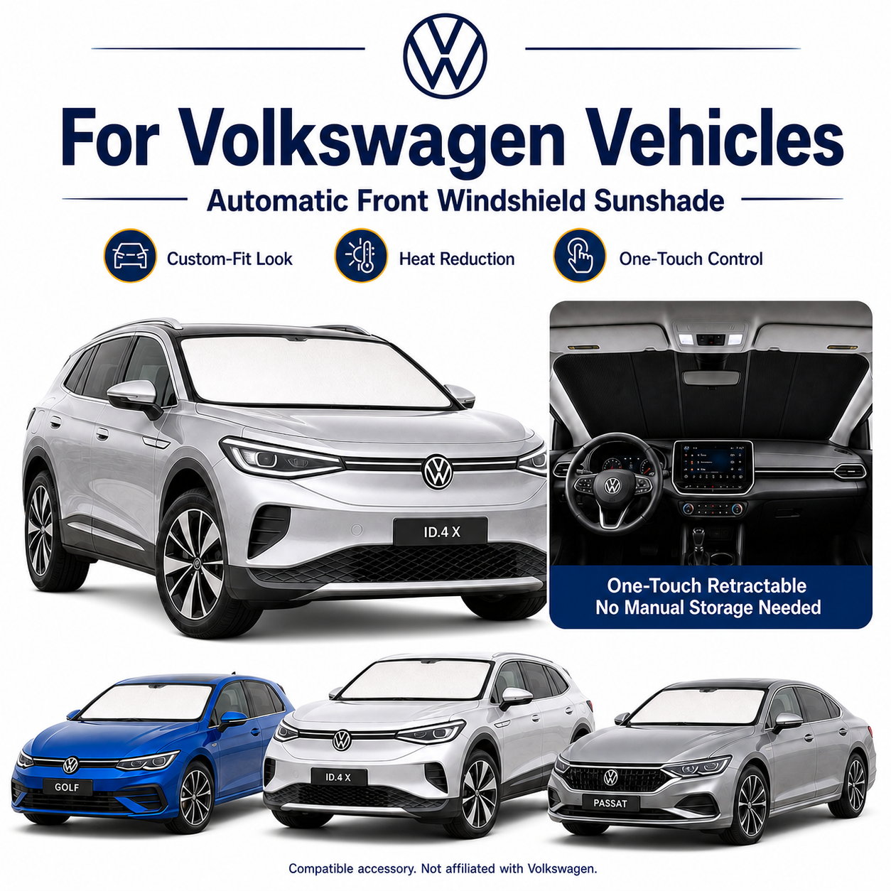 Volkswagen Model Upgraded Electric Sunshade TAVDAT™