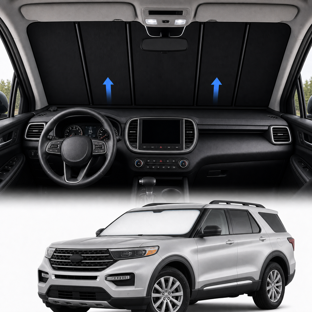 Ford Explorer Motorized Windshield Sunshade TAVDAT™