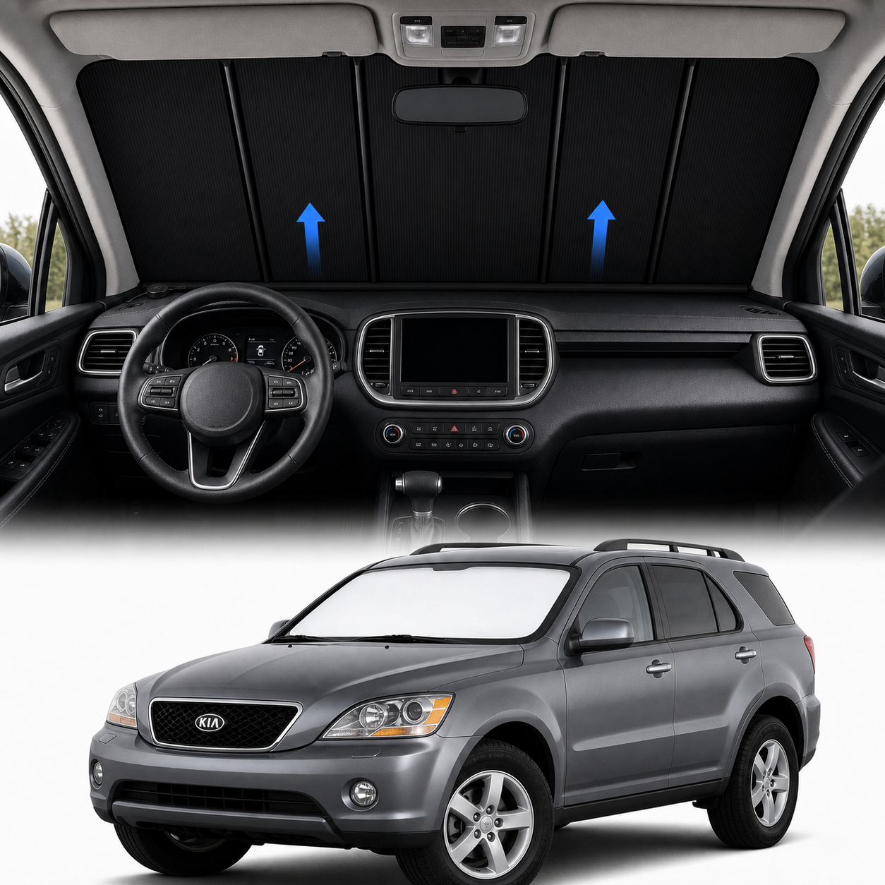 Kia-Sorento Motorized Windshield Sunshade TAVDAT™