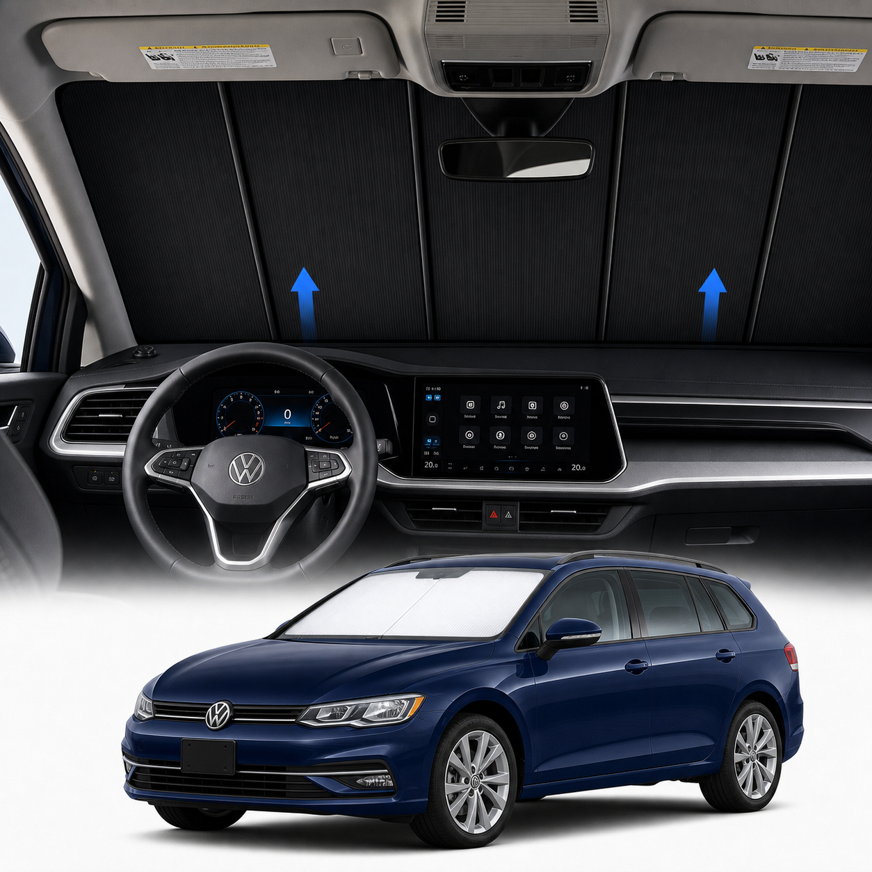 Volkswagen Golf Motorized Windshield Sunshade TAVDAT™