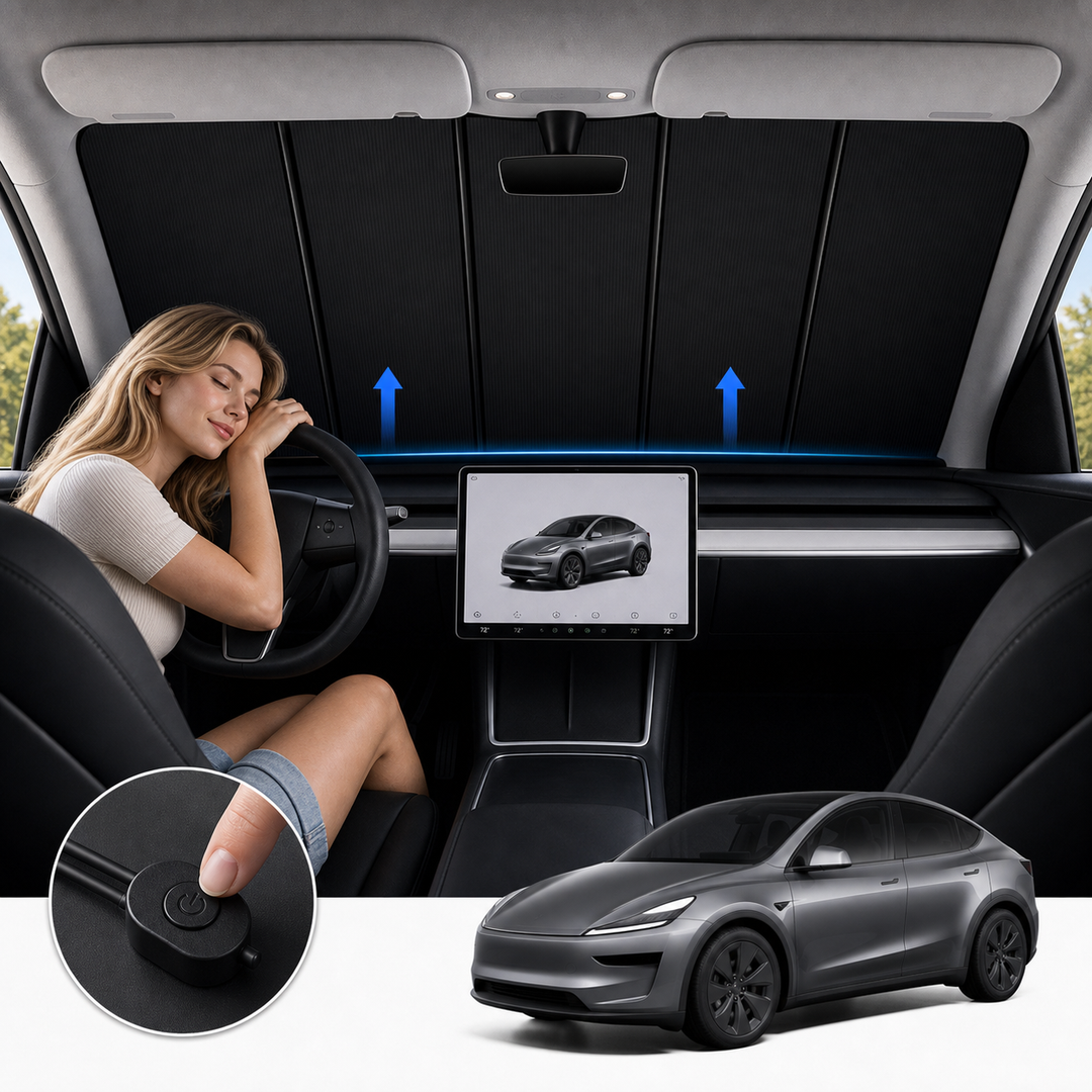 Tesla Model Y Motorized Windshield Sunshade TAVDAT™